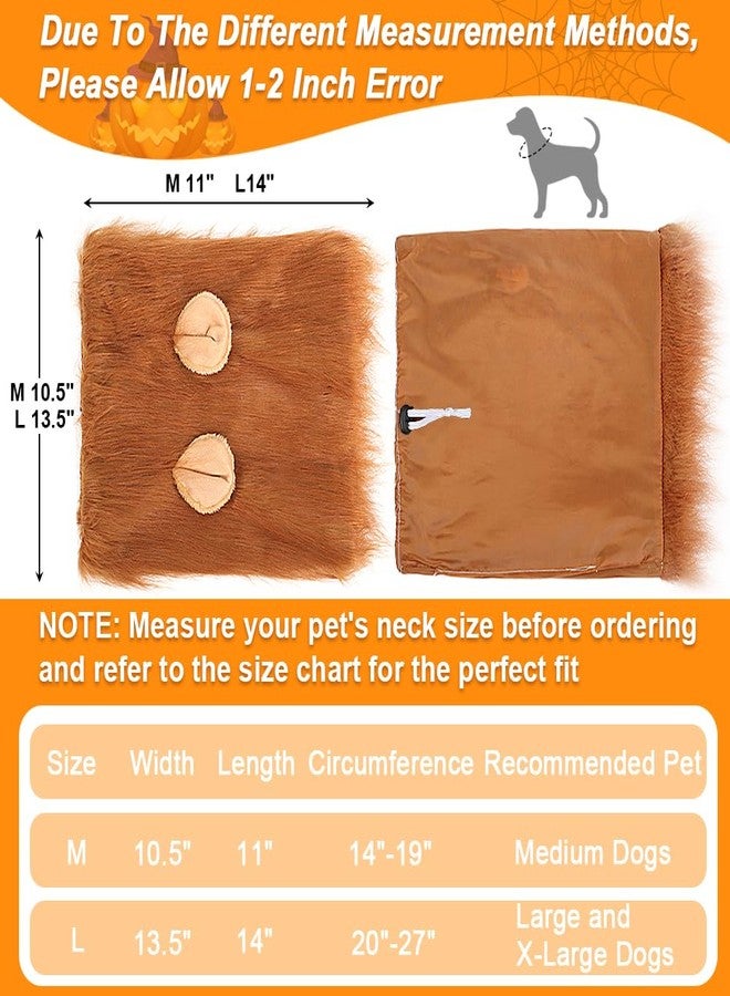 Vivifying Lion Mane for Dog, Adjustable Halloween Lion Costume Wig with Ears for Medium and Large Dogs, Realistic & Funny Accessory Perfect for Parties and Photoshoots (Large, Dark Brown) - Image 3